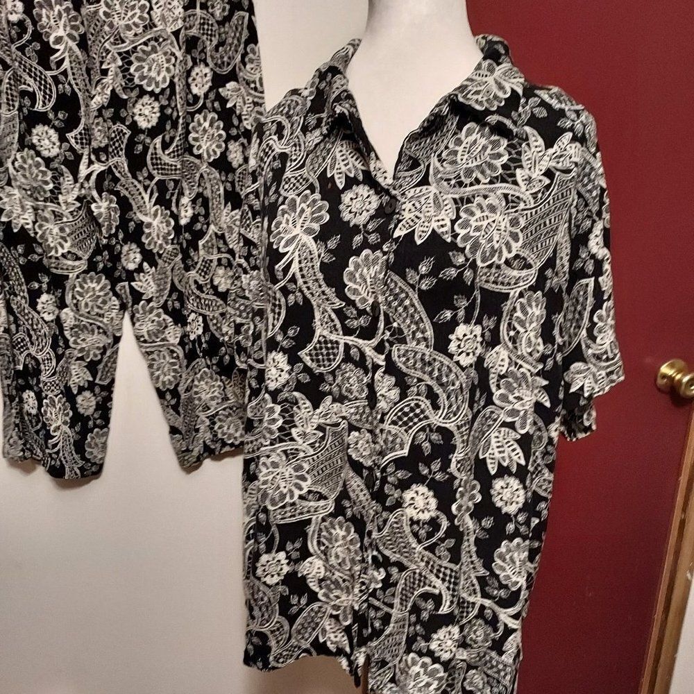 Kathie lee Woman 2 piece set 22/24 VGC 100% Rayon - Picture 2 of 5